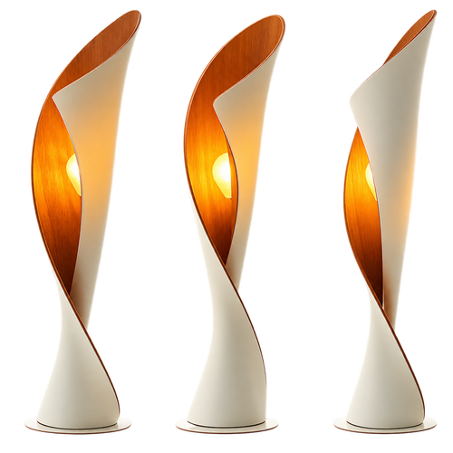 Sculptural Twist Floor Lamp