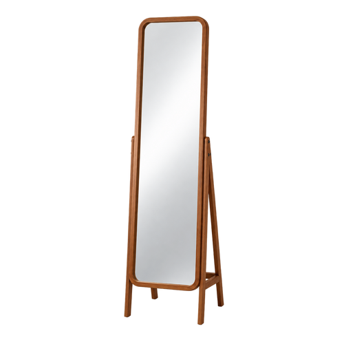 Walnut Wood Full-Length Standing Mirror