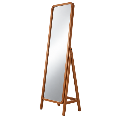 Walnut Wood Full-Length Standing Mirror