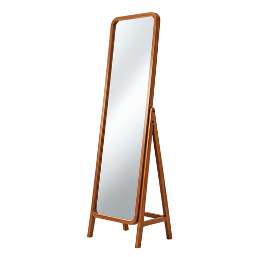 Walnut Wood Full-Length Standing Mirror