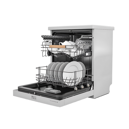 Freestanding Dishwasher With Dual Rack System