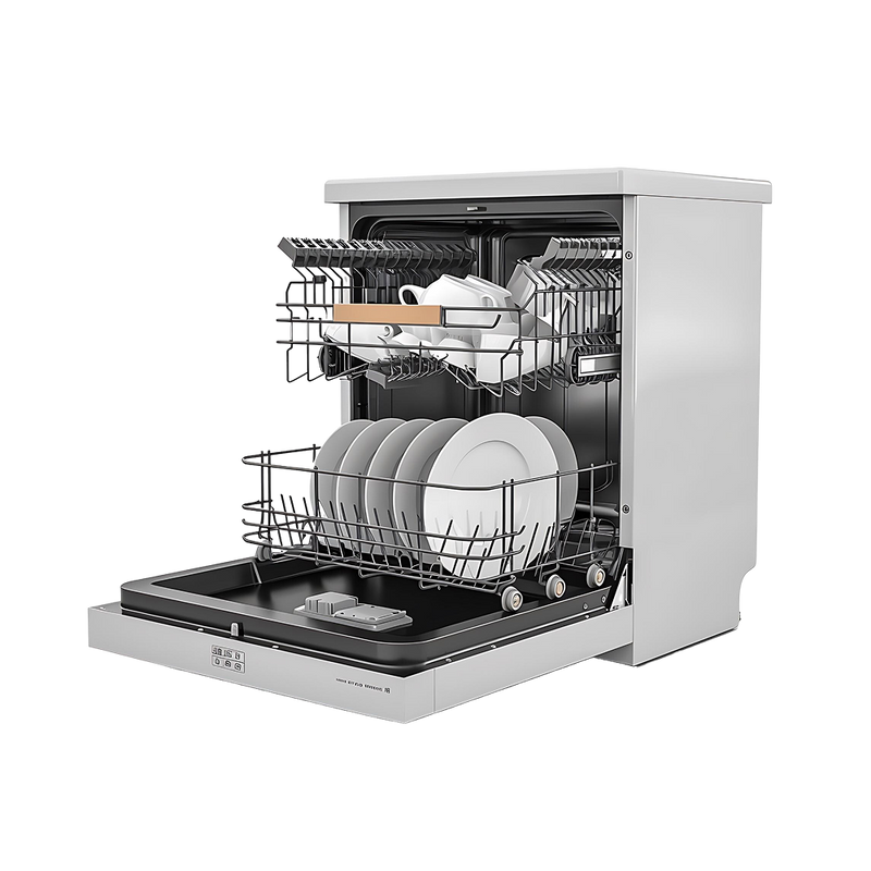 Freestanding Dishwasher with Dual Rack System