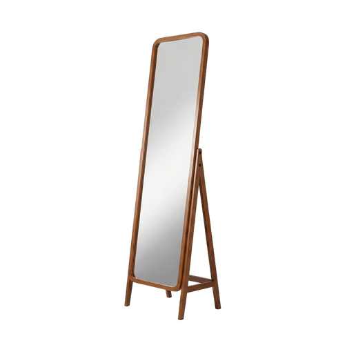 Walnut Wood Full-Length Standing Mirror