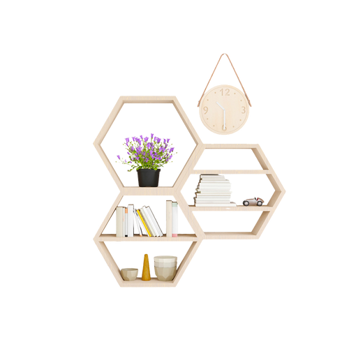 Hexagon Wall Shelf Set